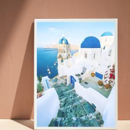 Santorini, Greece Artwork