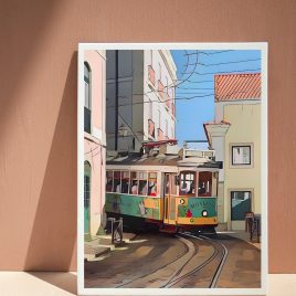Lisbon, Portugal (Tram-Type A) Artwork