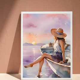 Sunset Reverie: Chilling out in the Boat